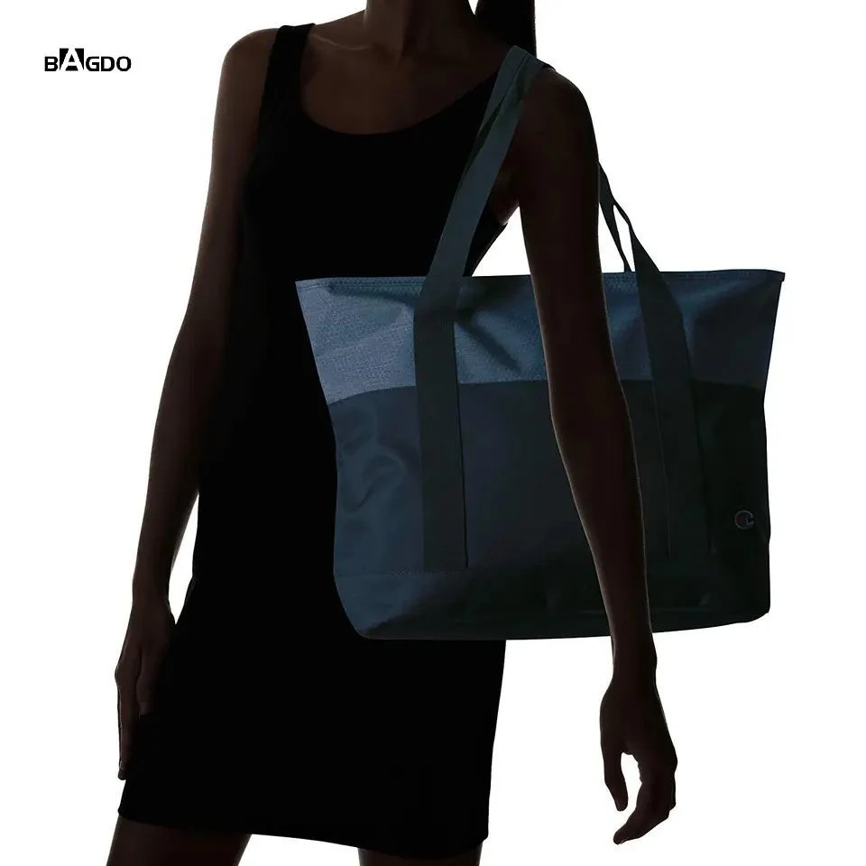 Classic Polyester Lady Daily Life Shopping Reusable Tote Bag with Custom Logo