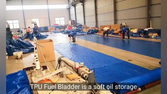 Movable 3000L TPU Material Fuel Storage Flexi Tank Gasoline Bladder