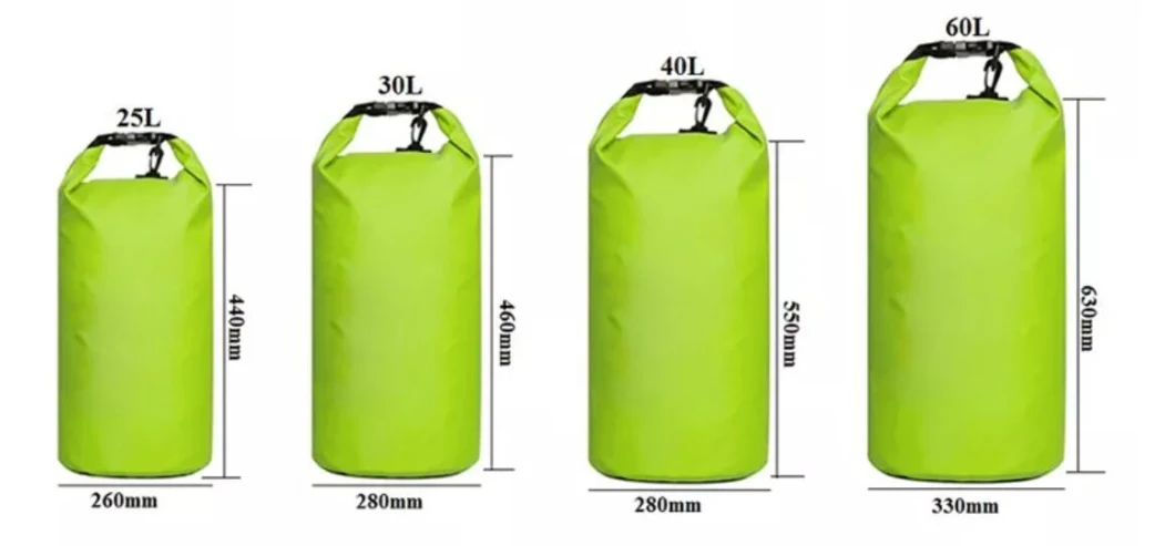 Wholesale 500d PVC Collapsible Roll Top Compression Waterproof Dry Sack Floating Bag Ocean Pack with Clear PVC Windows
