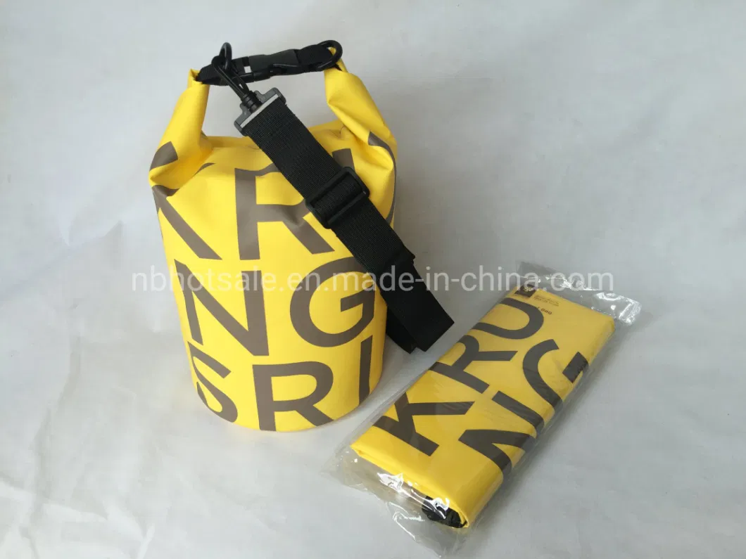 Outdoor 0.5mm 500d PVC Tarpaulin 3p Testing Waterproof Dry Bag 2L-30L Impermeable